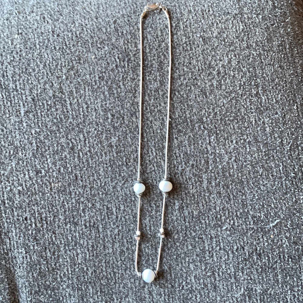 RETIRED Silpada sterling silver and cultured Pearl necklace